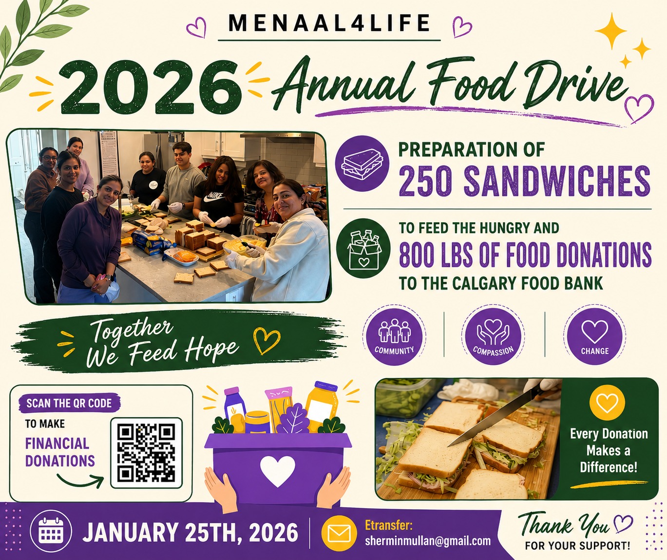 Menaal4Life 2026 Annual Food Drive